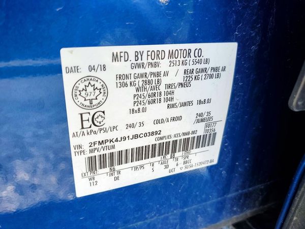 2018 FORD EDGE SEL