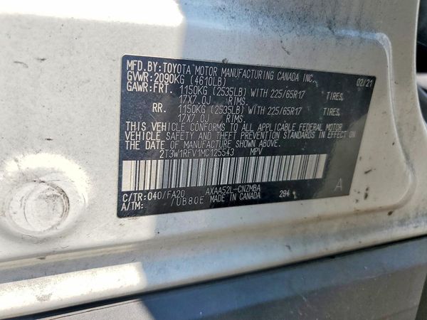 2021 TOYOTA RAV4 XLE