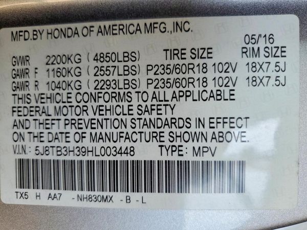 2017 ACURA RDX