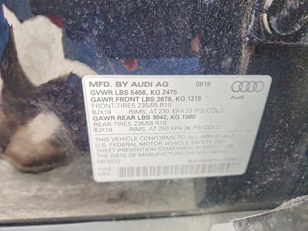 2018 AUDI Q5 quattro Premium Plus