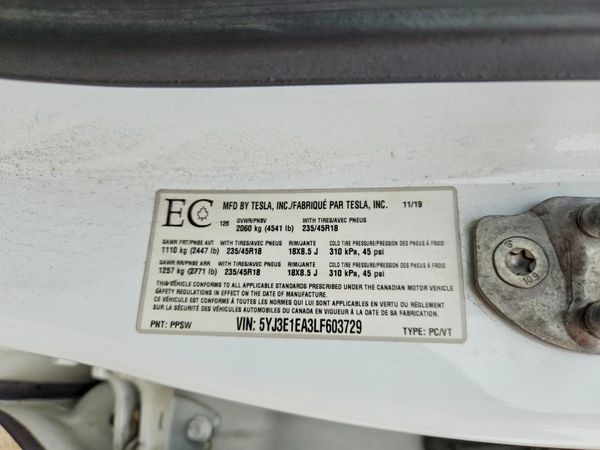 2020 TESLA MODEL 3