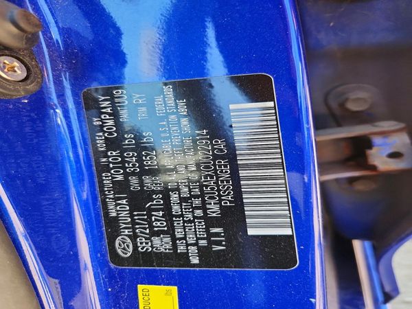 2012 HYUNDAI ACCENT GLS (Middle grade)