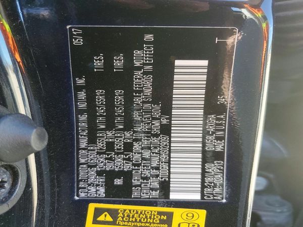 2017 TOYOTA HIGHLANDER Ltd/Ltd Platinum Hybrid