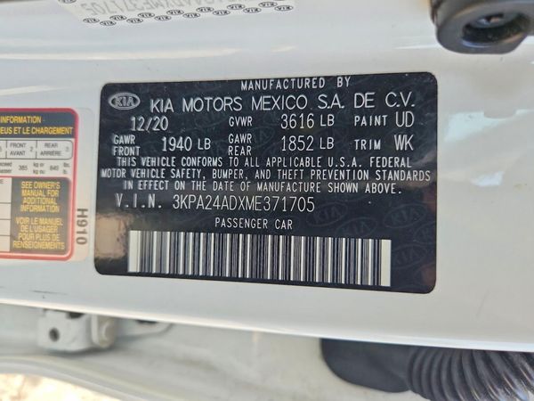 2021 KIA RIO LX, S