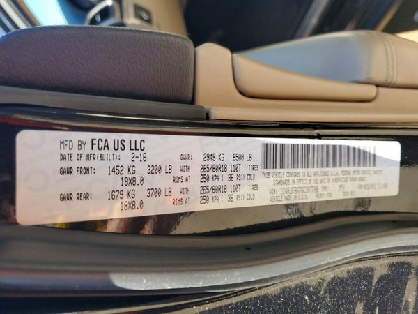 2016 JEEP GRAND CHEROKEE Limited