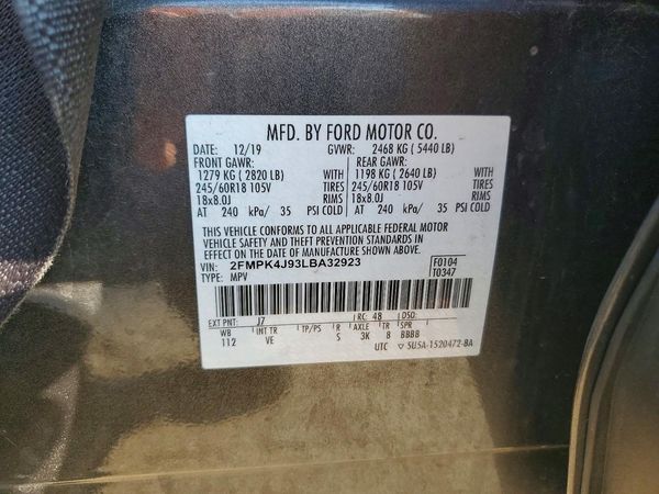 2020 FORD EDGE SEL