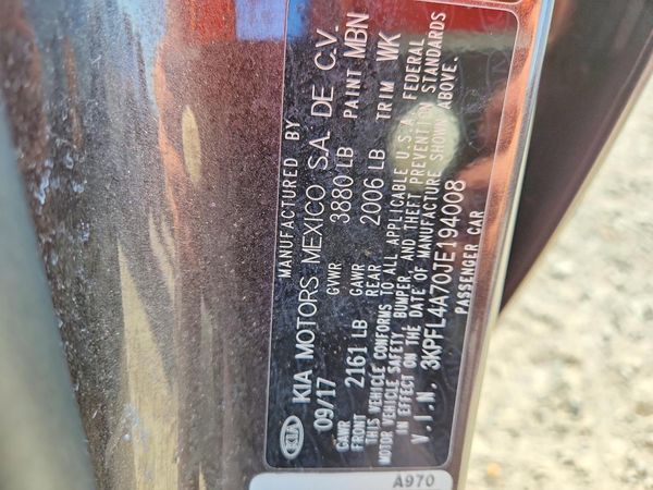 2018 KIA FORTE