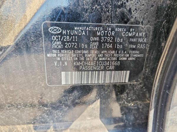 2012 HYUNDAI ELANTRA