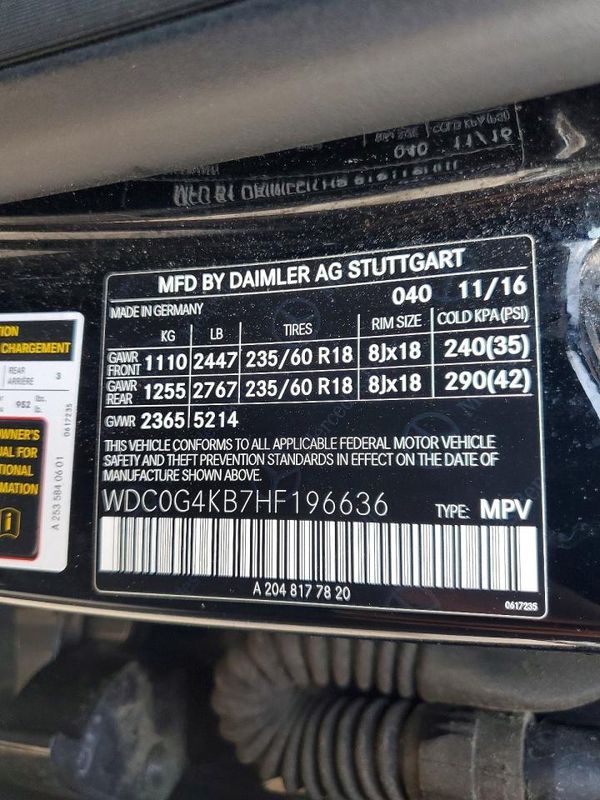 2017 MERCEDES-BENZ GLC GLC300 Base-4M