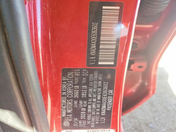 2014 KIA RIO 1.6 AT LX STD/Power