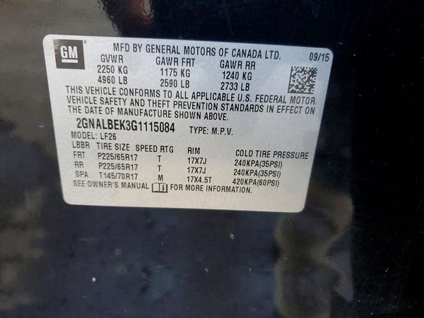 2016 CHEVROLET EQUINOX LS