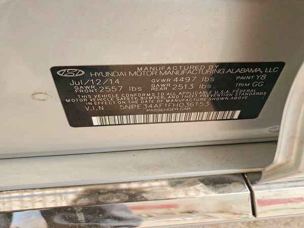 2015 HYUNDAI SONATA