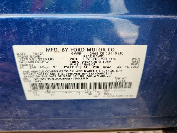 2021 FORD EDGE SEL