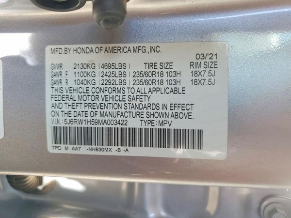 2021 HONDA CR-V EX