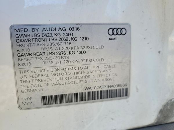 2017 AUDI Q5 quattro Premium