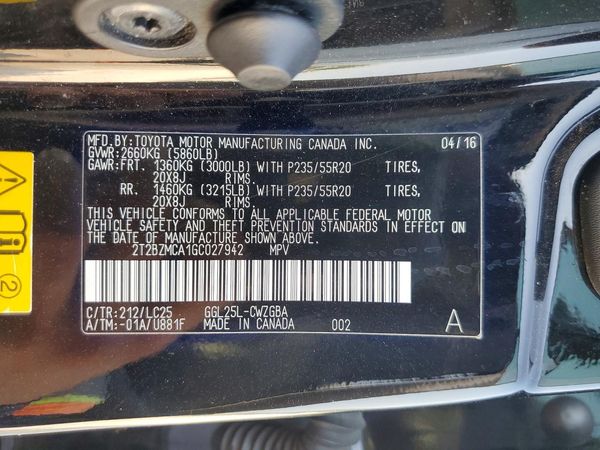 2016 LEXUS RX 350