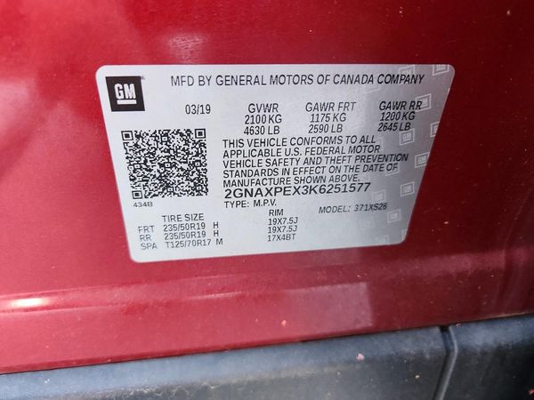 2019 CHEVROLET EQUINOX Premier (2LZ)