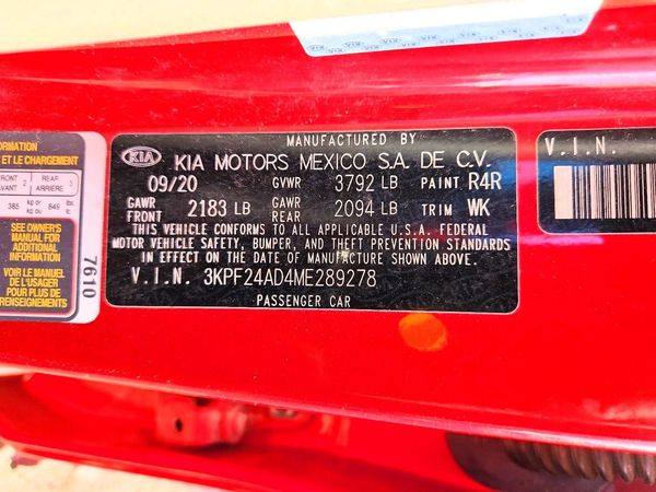 2021 KIA FORTE