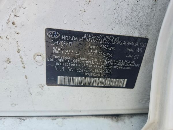 2019 HYUNDAI SONATA Eco Turbo, SE