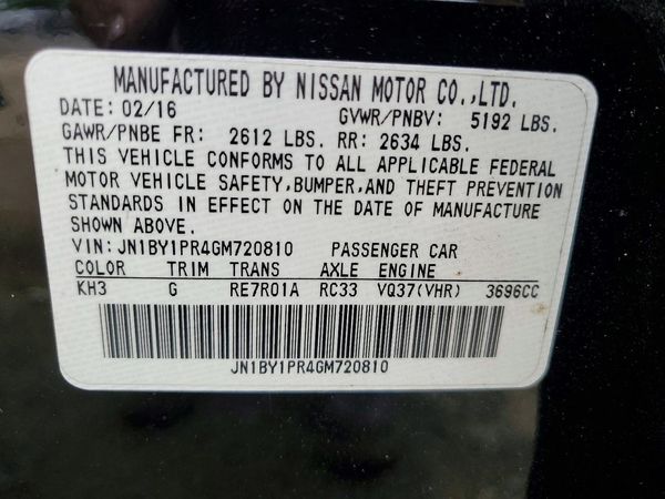 2016 INFINITI Q70L