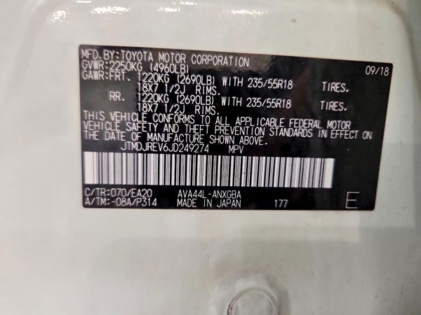 2018 TOYOTA RAV4 Ltd