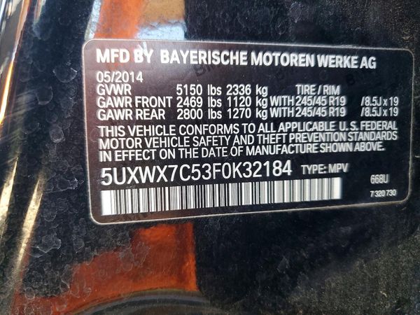 2015 BMW X3 xDrive35i