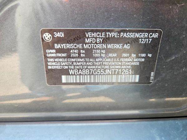 2018 BMW 340 xDrive SA