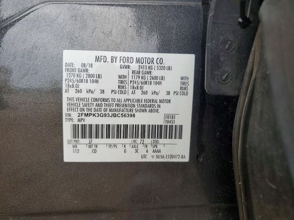 2018 FORD EDGE SE