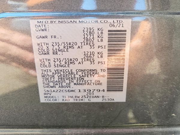 2021 NISSAN MURANO SL