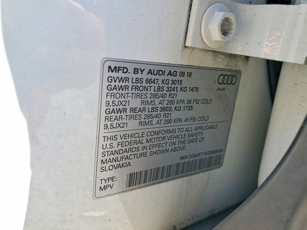 2019 AUDI Q7 quattro Prestige
