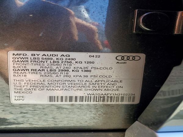 2022 AUDI Q5 S Line quattro Premium