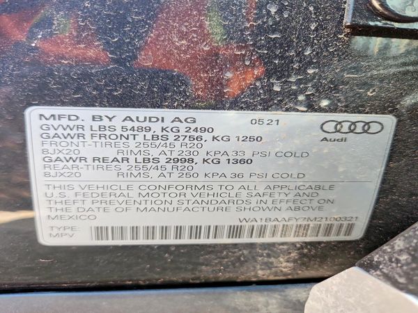 2021 AUDI Q5 quattro Premium Plus