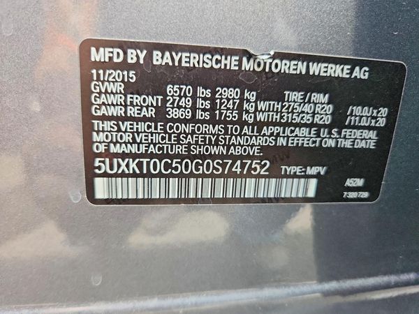 2016 BMW X5