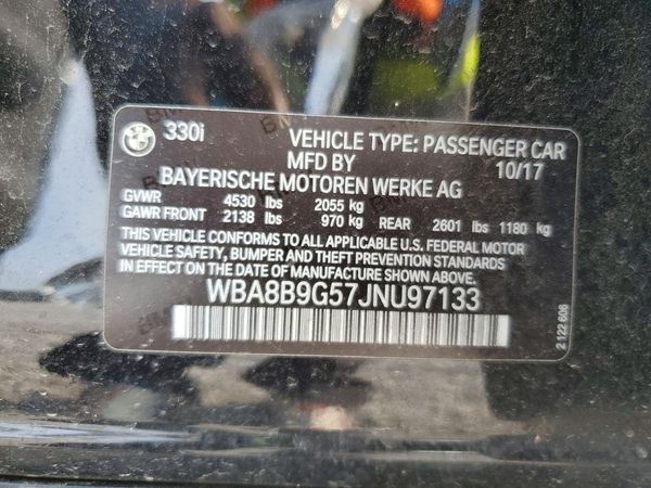 2018 BMW 330 SA