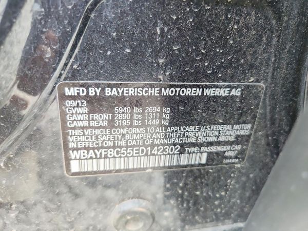 2014 BMW 750