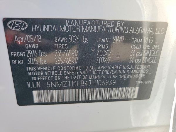 2018 HYUNDAI SANTA FE SPORT Sport Base