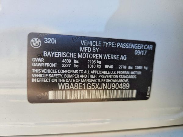 2018 BMW 320 SA