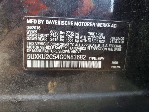2016 BMW X6 xDrive35i