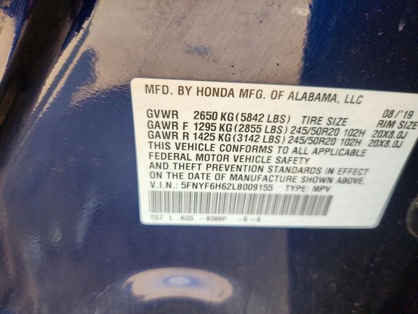 2020 HONDA PILOT