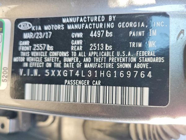 2017 KIA OPTIMA