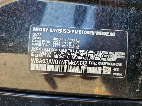 2022 BMW 430I Gran Coupe