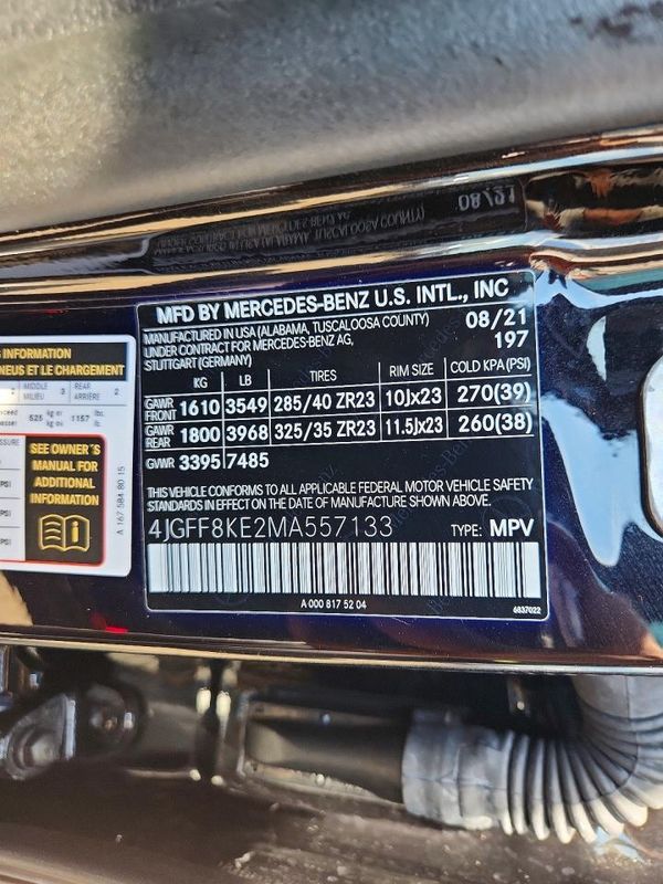 2021 MERCEDES-BENZ GLS AMG GLS63