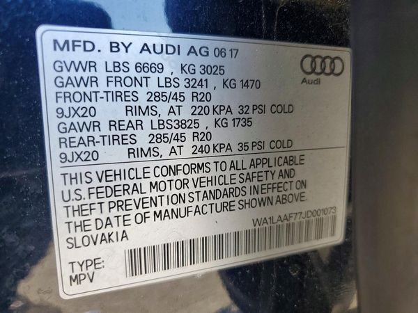 2018 AUDI Q7