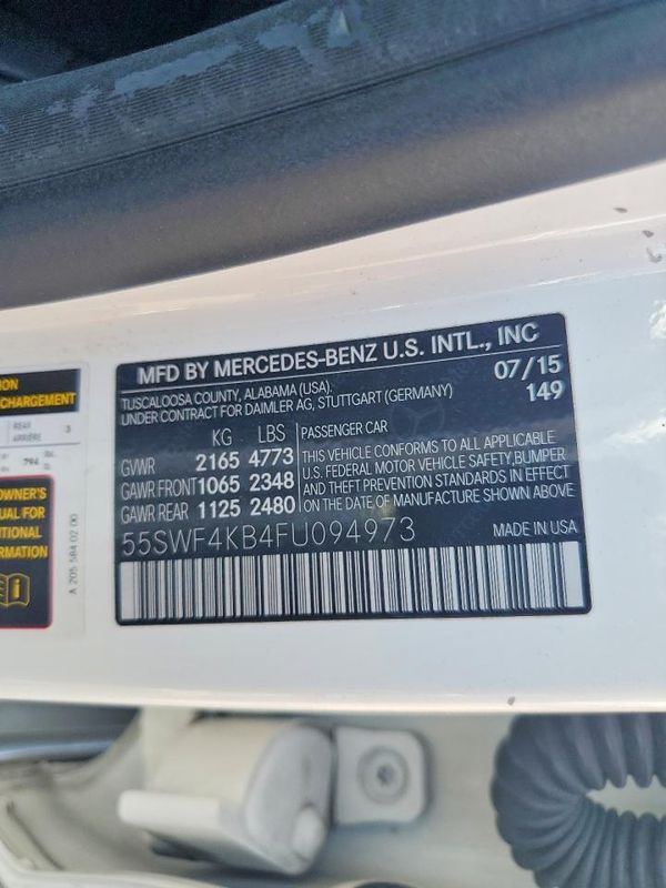 2015 MERCEDES-BENZ C 4-MATIC