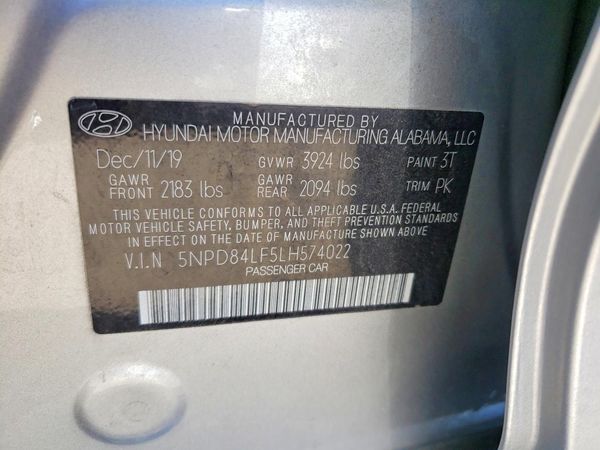 2020 HYUNDAI ELANTRA