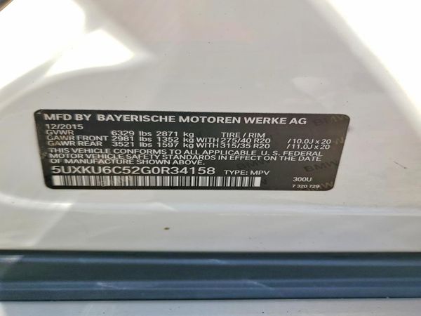 2016 BMW X6 xDrive50i