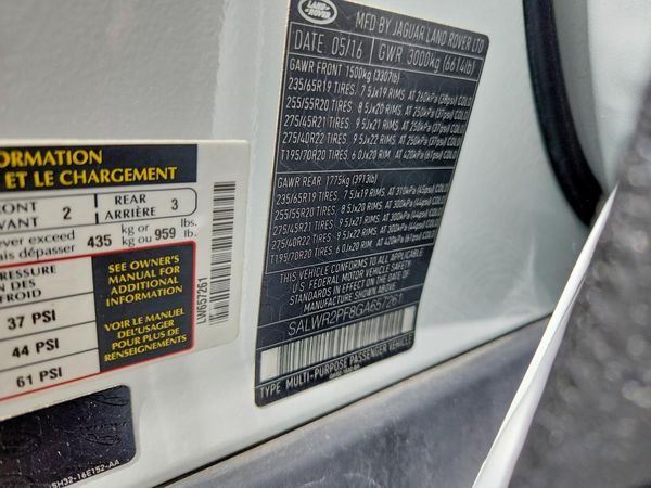 2016 LAND ROVER RANGEROVER