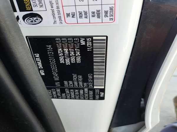 2016 MERCEDES-BENZ METRIS