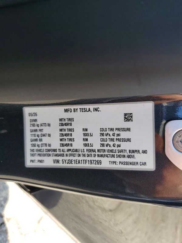 2026 TESLA MODEL 3