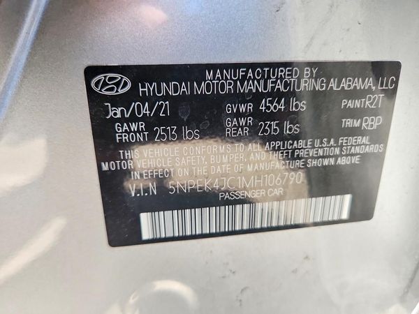 2021 HYUNDAI SONATA
